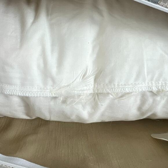 Galbraith and Paul Pillow Hand Block 30X13 Multi stripe Mist/Citron Velvet Down - Picture 11 of 12